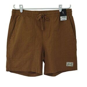 Hurley, Cotton shorts, for men, color Brown, size L. NWT.